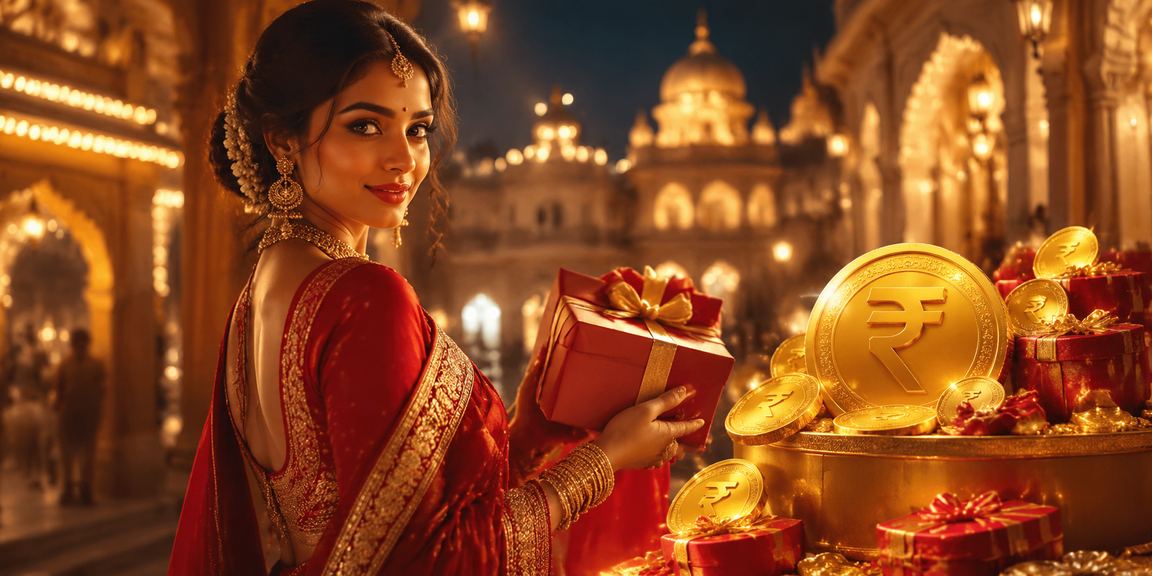 Traditional casino scene in Lucknow with vibrant sarees
